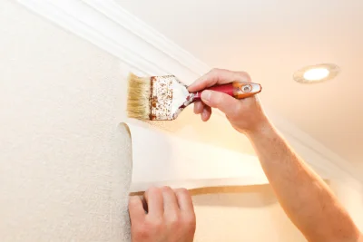 Pose de papier peint à Ozon — revêtements muraux et toiles de verre